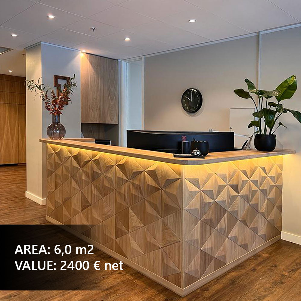 Modern wood wall panels used as a decorative accent wall in a stylish bar, enhancing interior design.