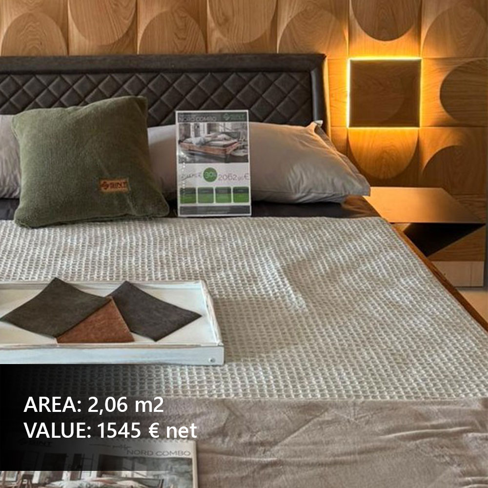 Decorative wall panels in a stylish bedroom