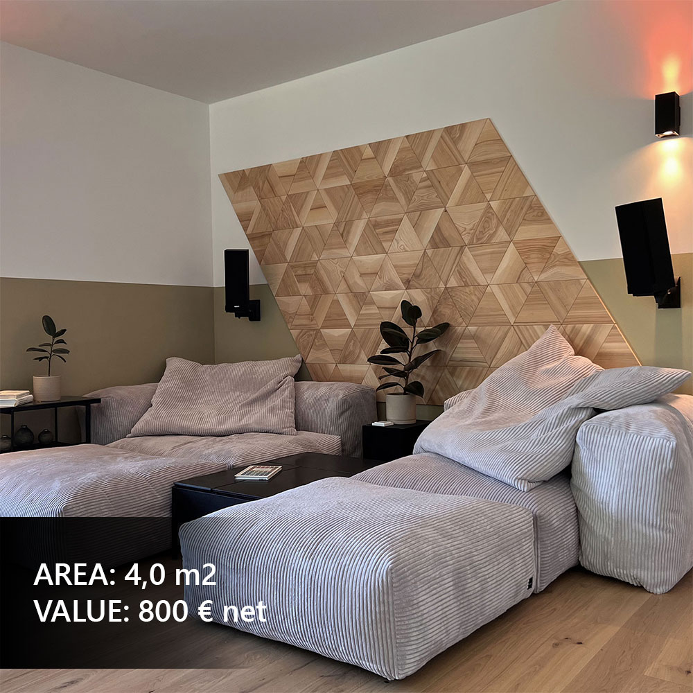 Modern wood wall panels used as a decorative accent wall in a stylish bar, enhancing interior design.