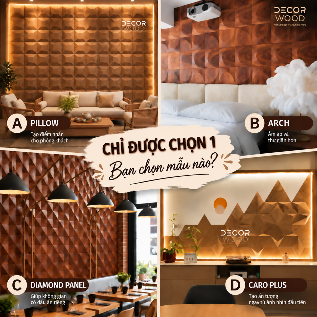 Tấm Ốp Gỗ 3D Là Gì? Cách Chọn Tấm Ốp Gỗ Đẹp, Bền Cho Từng Không Gian
